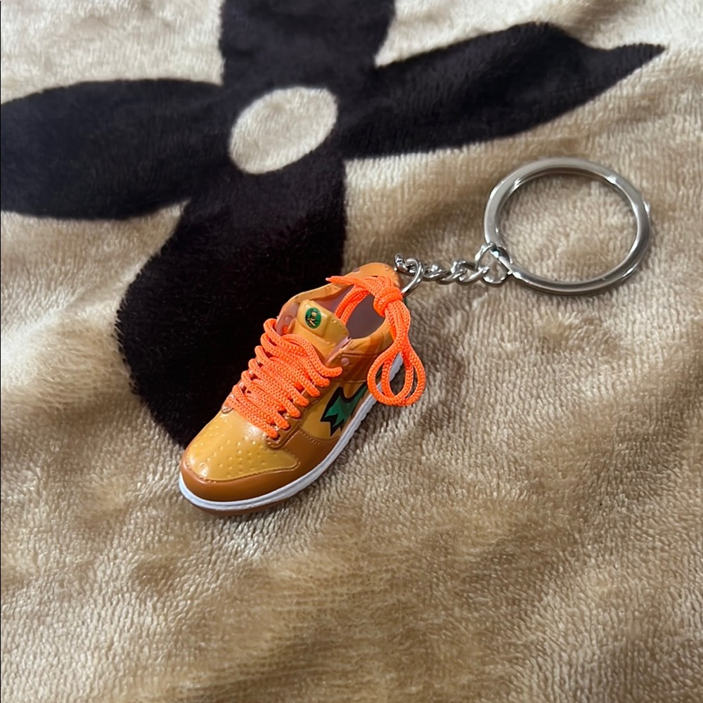 S.L. Fashions Orange Sneakers Keychain